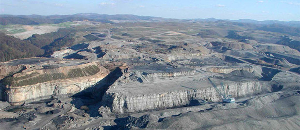 Mountaintop mining by Vivian Stockman